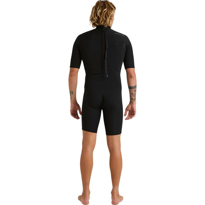 2024 Quiksilver Mens Everyday Sessions 2mm Back Zip Shorty Wetsuit EQYW503031 - Black